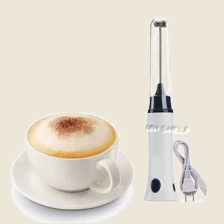 Rechargeable 2-in-1 Coffee Frother & Egg Beater – 3-Speed Electric Mixer