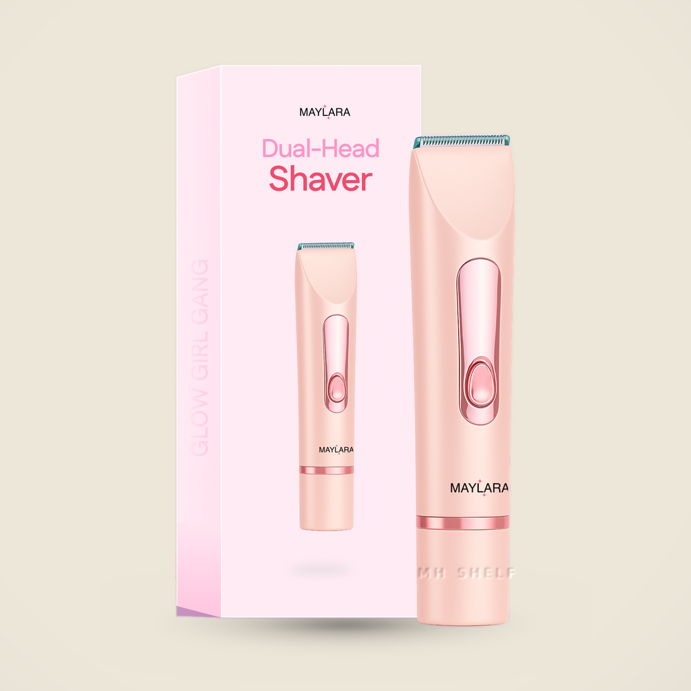 Dual-Head Electric Shaver for Women – Painless Bikini & Underarm Hair Removal