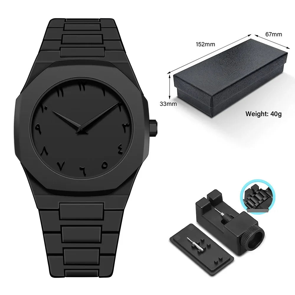 Arabic Style Men's Quartz Wristwatch