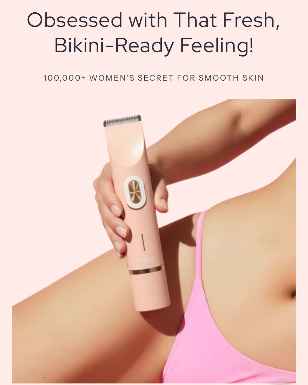 Dual-Head Electric Shaver for Women – Painless Bikini & Underarm Hair Removal