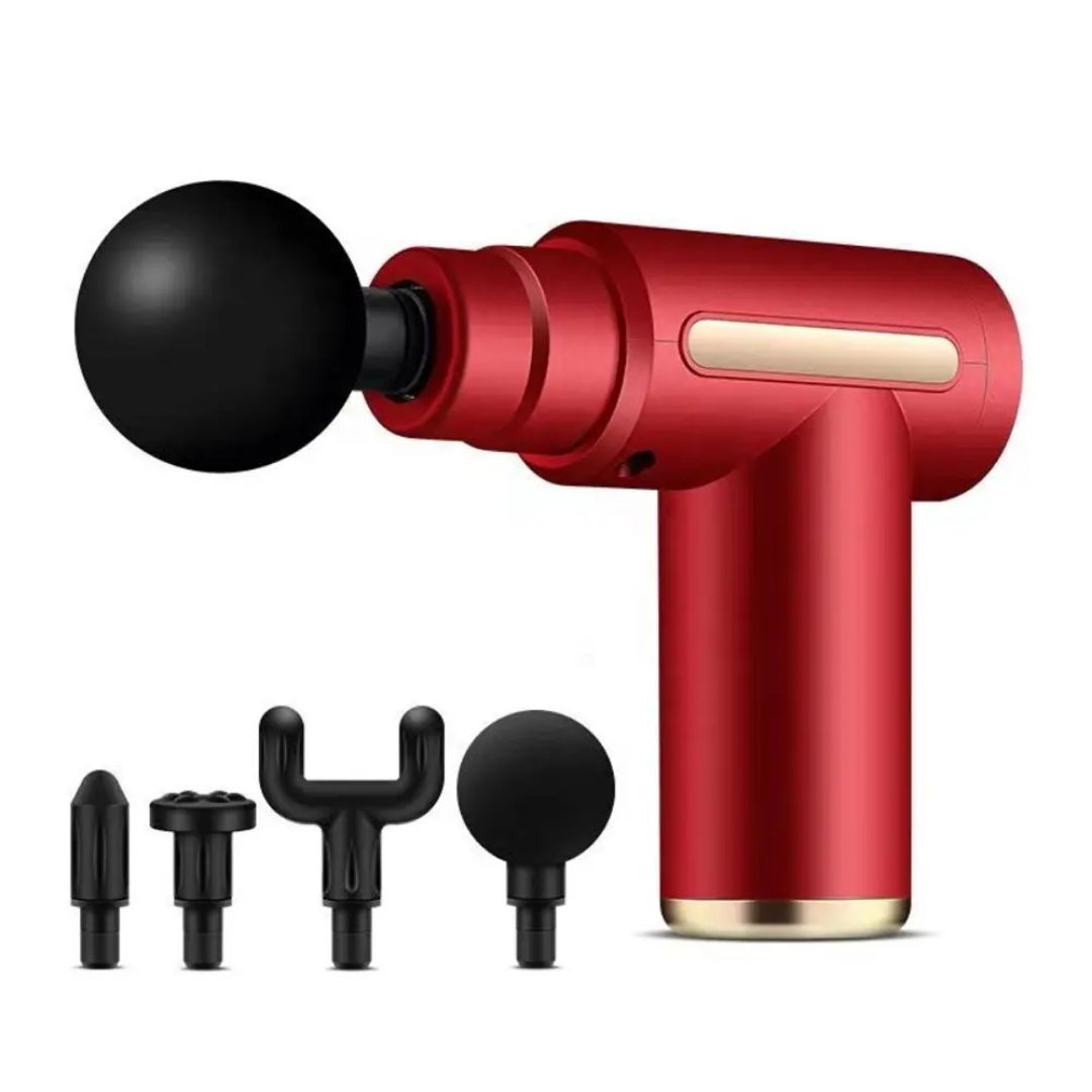 5-in-1 Deep Tissue Massage Gun – 6 Speed Percussion Massager with 4 Heads