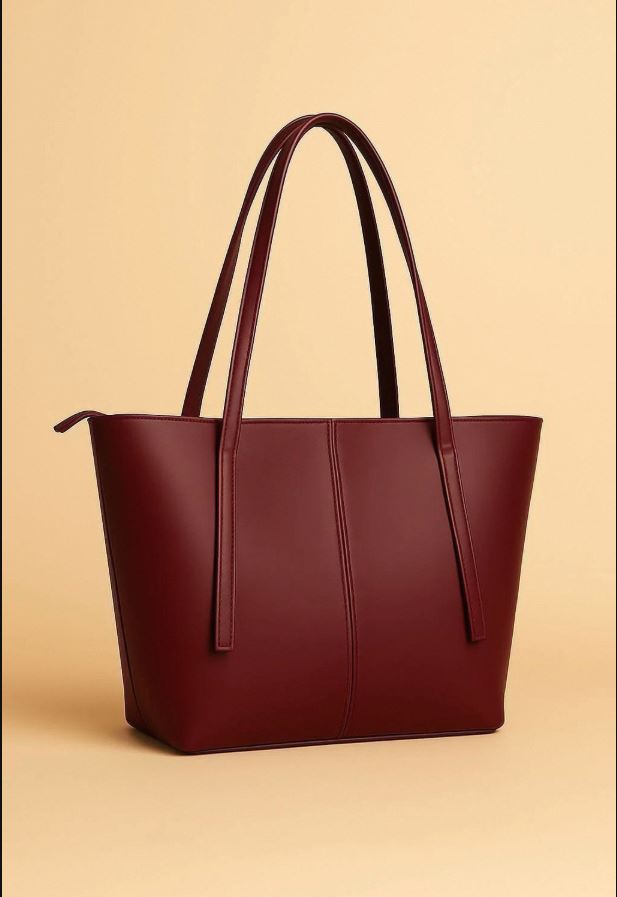 Premium PU Leather Tote Bag for Women – Spacious Multicolor Shoulder Bag