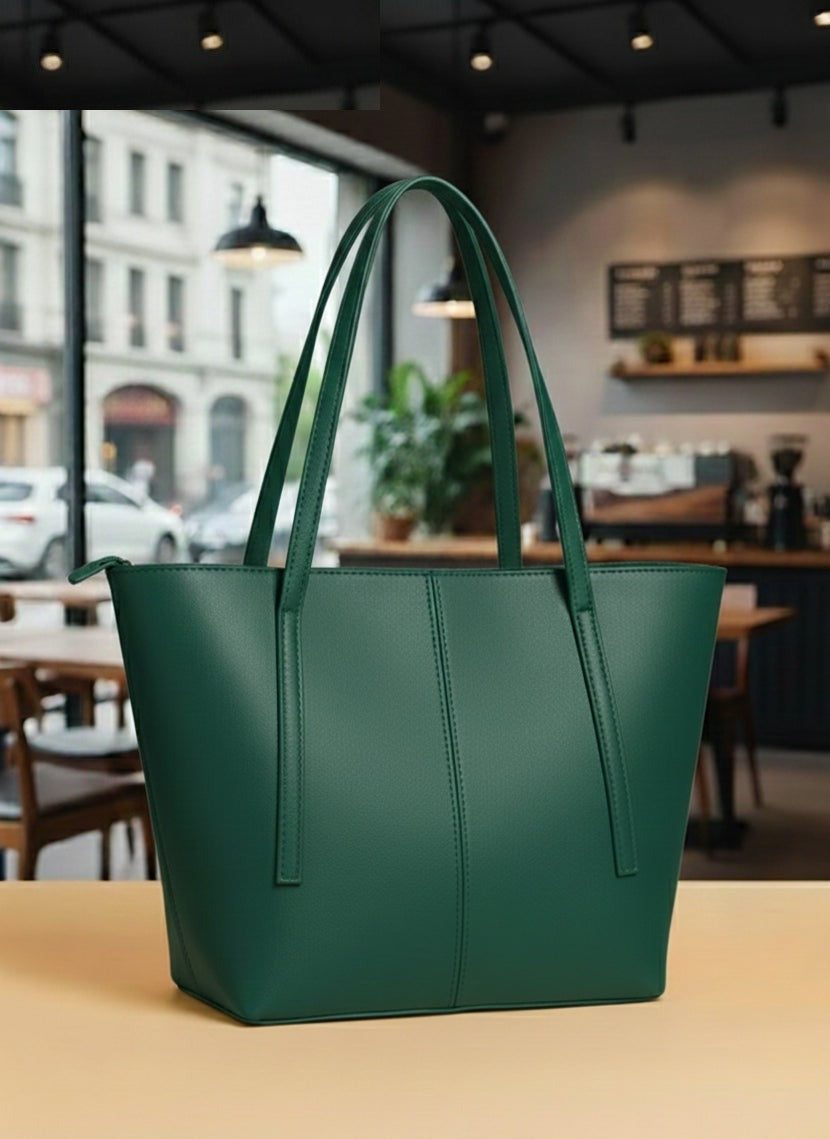 Premium PU Leather Tote Bag for Women – Spacious Multicolor Shoulder Bag